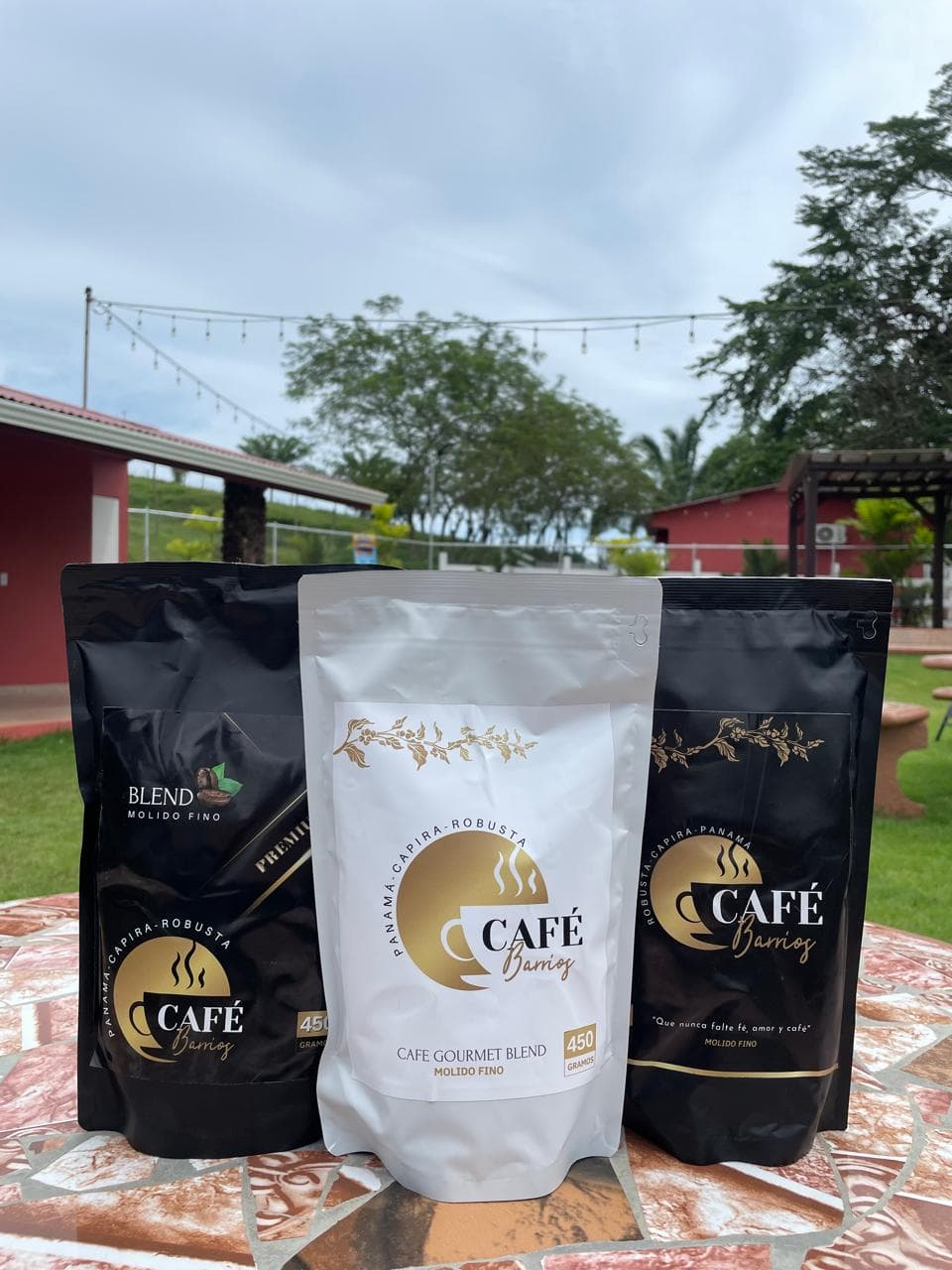Cafe Barrios presentado en la hacienda