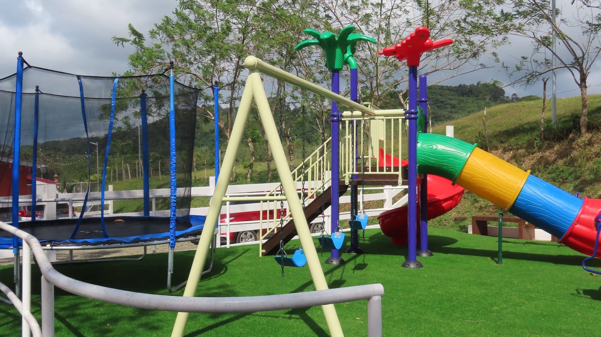 Área infantil y de recreación en Hacienda Barrios
