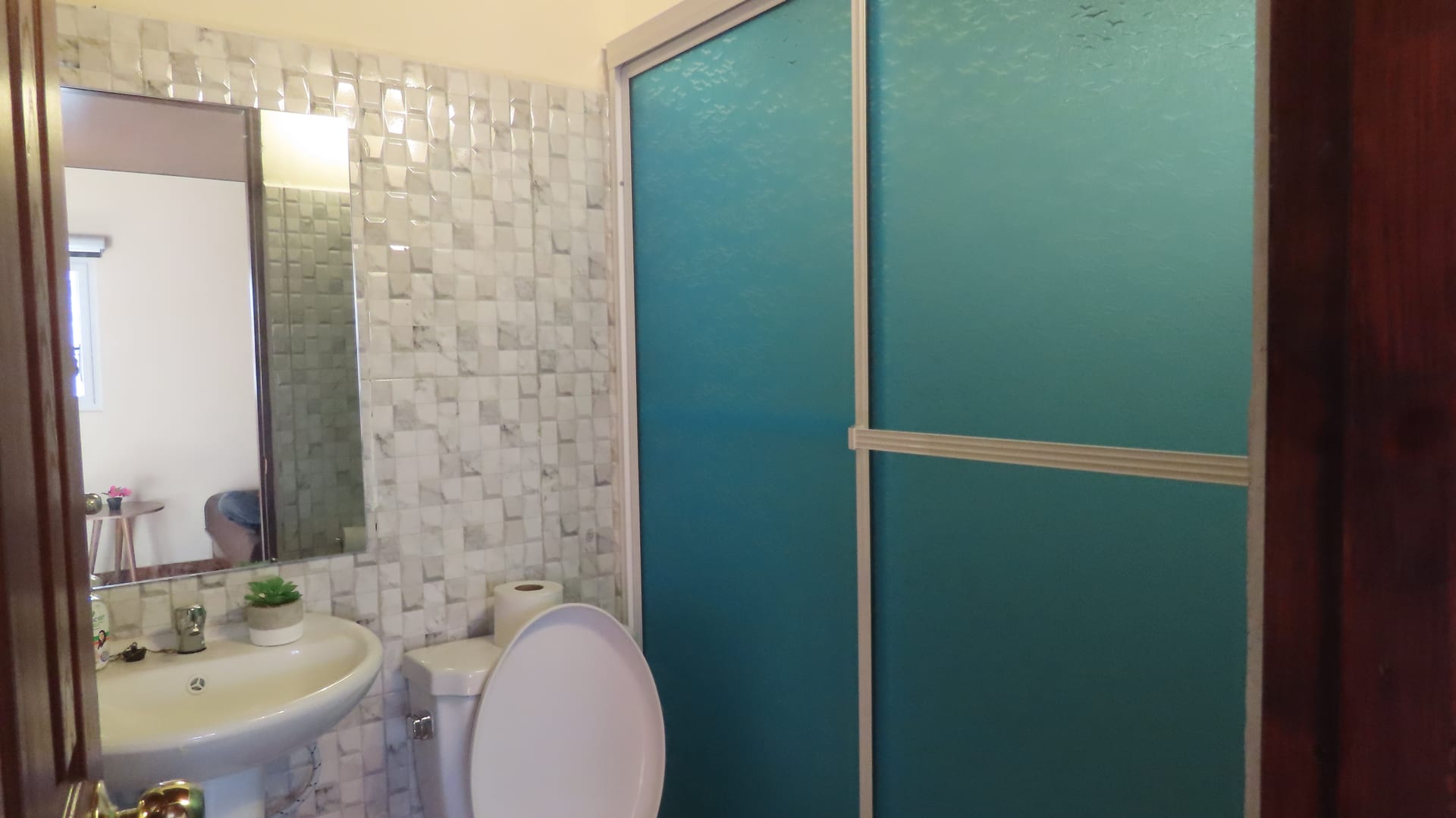 Bano de cabana en Hacienda Barrios
